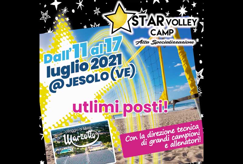 Star Volley Camp 2021, ultimi posti!